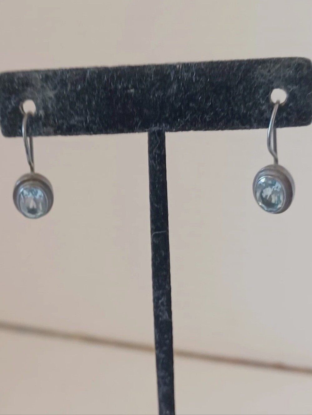 Silpada 925 Sterling Silver Blue Topaz Earrings W1157